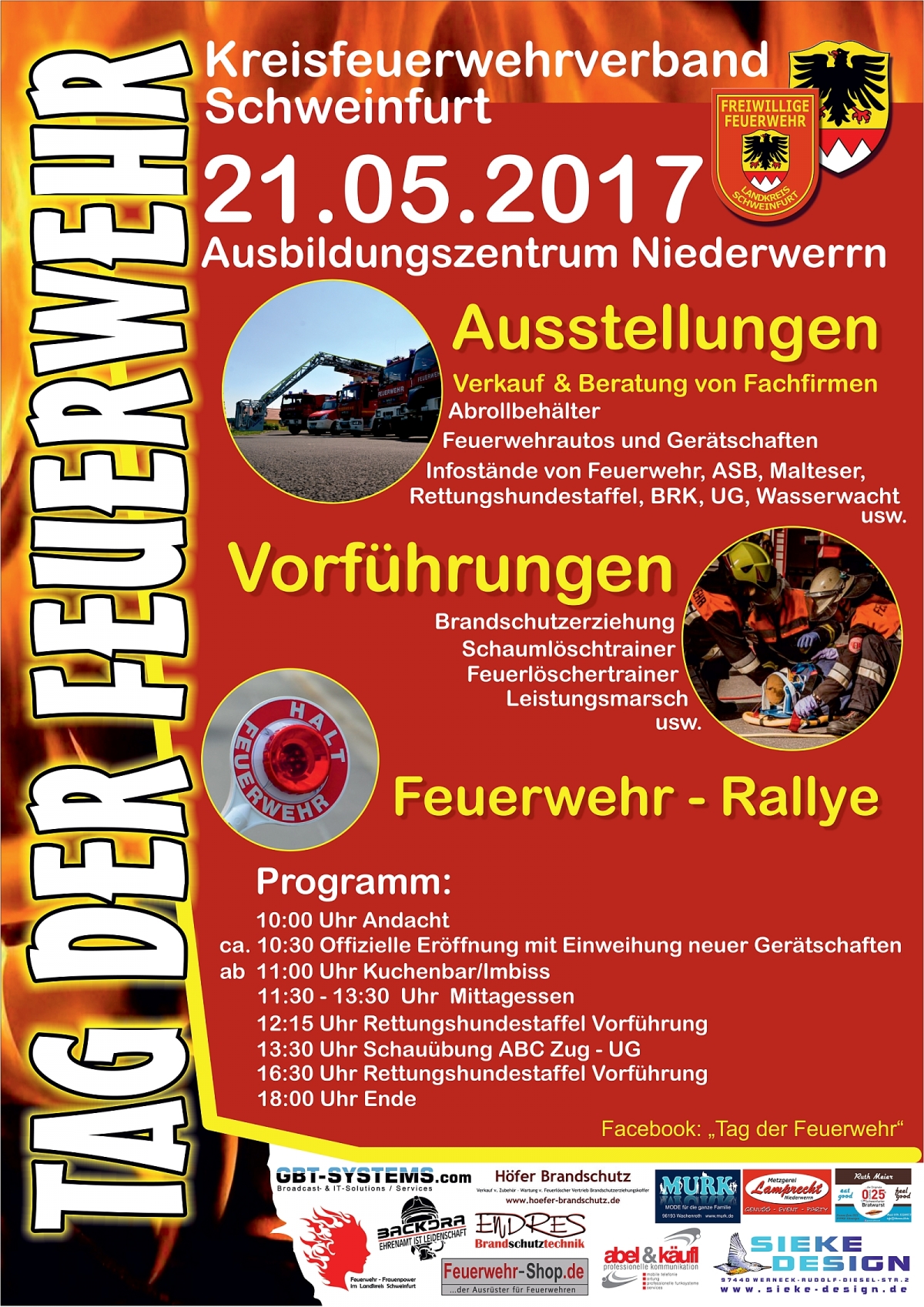 Einladung zum Tag der Feuerwehr