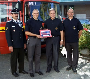 Offizielle Indienststellung des GW IuK am Tag der offenen Tür des Landratsamtes Schweinfurt am 15. September 2007