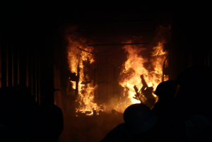 Brandübungscontainer des Landesfeuerwehrverbands im Landkreis Schweinfurt